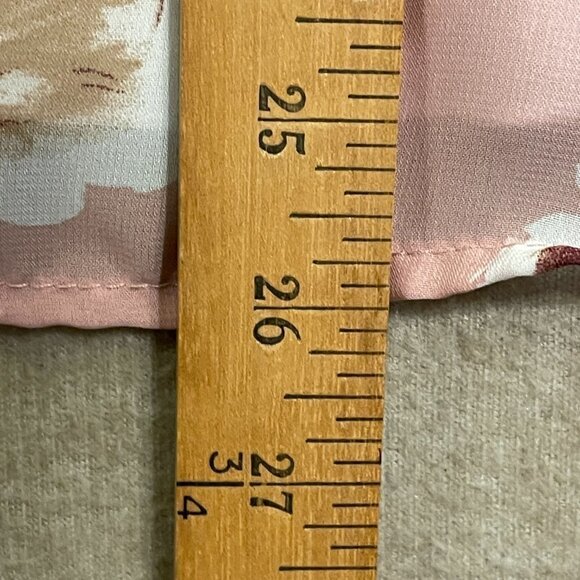 Maurices Blouse Women's Small Pink & Gray Floral Sleeveless - Picture 6 of 12